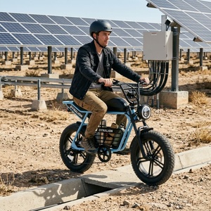 Moped Elétrico de Longo Alcance com <span class=keywords><strong>Motor</strong></span> Sem Escovas na Cor Branca, Pneus Largos de 20 Polegadas, Ciclo de Inspeção para Manutenção de Fazendas Solares - Product Image 3