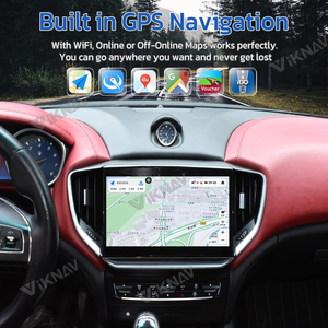 10,26 Zoll Autoradio für Maserati Ghibli 2014-2017 Android GPS-Navigation Multimediasystem mit IPS-Bildschirm, <span class=keywords><strong>DVR</strong></span>, WLAN und CarPlay - Product Image 3