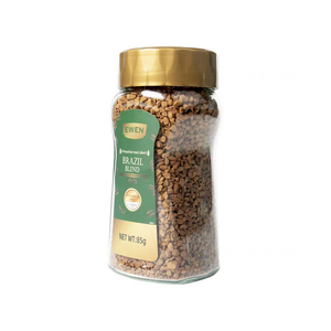 โหลแก้วใส่กาแฟเปล่า85กรัมขวดโหลแก้วใสใส่ชาพร้อมฝาพลาสติกสีเหลืองสำหรับใส่อาหารปรับแต่งได้ - Product Image 1