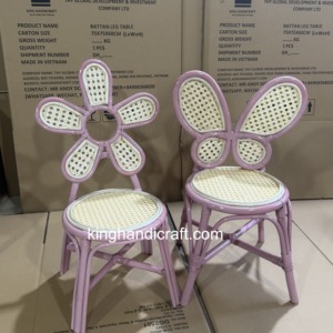 Silla Infantil de Mimbre Natural Hecha a Mano de Primera Calidad, Estilo Alquiler para Fiestas, Asientos para Niños para Bodas, Eventos y Celebraciones - Product Image 4