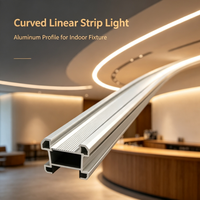 Profilé en aluminium extrudé de qualité supérieure pour bande LED avec excellente dissipation thermique pour luminaires d'intérieur