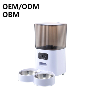 <strong>Automatic</strong> Cat Feeder <strong>Pet</strong> <strong>Food</strong> <strong>Dispenser</strong> CHARGE-Powered 180-Day Battery Life Air-Timed LCD Display Stainless Steel <strong>Food</strong> <strong>Dispenser</strong> - Product Image 1