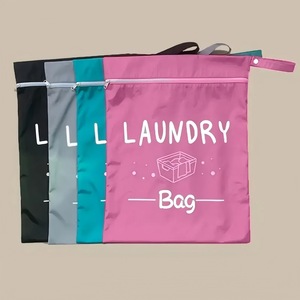 Sac à linge pliable personnalisé avec logo, sac à <span class=keywords><strong>couches</strong></span> lavable, sac de rangement pour vêtements sales, sac de voyage imperméable et réutilisable pour vêtements secs et mouillés - Product Image 1
