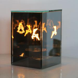 Hot Items Warm White <b>LED</b> <b>Lights</b> 10*10*15CM Glass Cuboid <b>Light</b> for Christmas Home Living Room Decoration - Product Image 4