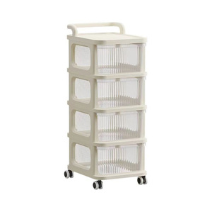 Armario de almacenamiento debajo de la Mesa para aperitivos y juguetes con cajón carrito de almacenamiento móvil carro escalonado estantes de instalación gratis - Product Image 1