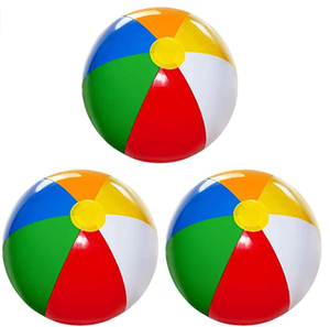Große Strand bälle für Kinder, 39 "Pools pielzeug Aufblasbare Strand bälle-Verdickte Regenbogen farbe mit hoher Luftdicht heit, Strands pielzeug für Erwachsene - Product Image 6