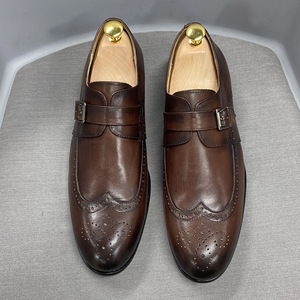 Chaussures en cuir décontractées pour hommes, tendance, à bout fermé, imperméables, respirantes, brillantes, style sportif britannique, à lacets, motif floral - Product Image 5
