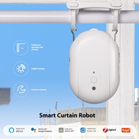 Robot de rideau en plastique alimenté par batterie Tuya Smart Home avec télécommande Zigbee/WiFi App pour rideaux romains