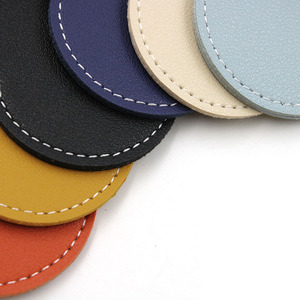 <b>Personalized</b> access card leather case <b>keychain</b> pendant, simple oval access card protective cover, creative Airtags leather case - Product Image 4