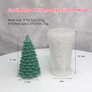 Trên Bán 3D Nhựa Đồ Trang Trí Khuôn Mẫu Silicone Nhỏ Tuyết Tùng Cây Giáng Sinh Nến Khuôn Cho Giáng Sinh - Product Image 2