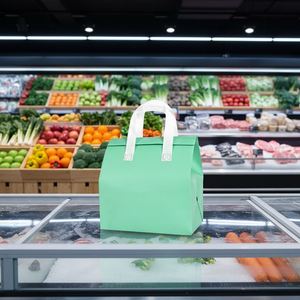 Sac isotherme écologique personnalisé, résistant à l'eau, durable, petit format, pour emballage de glaces et gâteaux, usage industriel, sac réutilisable - Product Image 1