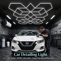 Lumière de detailing automobile personnalisable, lumière LED blanche 6500K à intensité variable, installation et démontage faciles pour atelier, salle d'exposition automobile