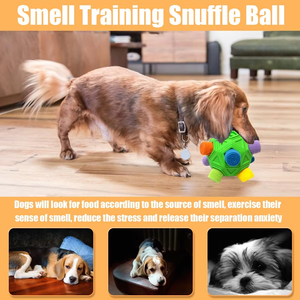 Balle olfactive interactive pour <span class=keywords><strong>chien</strong></span> - Jouet de puzzle interactif pour <span class=keywords><strong>chien</strong></span> favorisant les compétences naturelles de recherche de nourriture, distributeur lent pour l'entraînement et la réduction <span class=keywords><strong>du</strong></span> <span class=keywords><strong>stress</strong></span> - Product Image 5