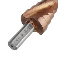 M35 Cobalt 5% Foret étagé 4-12/4-20/4-32mm Triangle Shank HSS-Co Spiral Flûte Métal Foret Trou Cutter Pour Acier Inoxydable