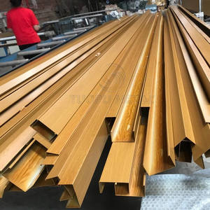 Panel <span class=keywords><strong>de</strong></span> pared <span class=keywords><strong>de</strong></span> listones <span class=keywords><strong>de</strong></span> <span class=keywords><strong>techo</strong></span> suspendido <span class=keywords><strong>de</strong></span> vigas <span class=keywords><strong>de</strong></span> aluminio <span class=keywords><strong>de</strong></span> Color <span class=keywords><strong>madera</strong></span> decorativo para interiores - Product Image 2