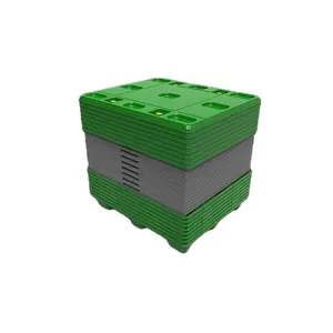 Warehouse Logistic Storage Collapsible Plastic Sleeve Pallet Container