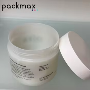 Tarro cosmético de plástico redondo esmerilado ecológico personalizado de 10oz 300ml para embalaje de cuidado del cabello con condición PE - Product Image 3