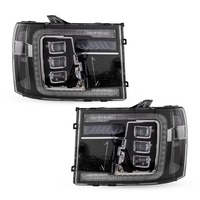 Kit de rétrofit d'éclairage Vland 12V 35W 4600 Lumens avec projecteur LED pour GMC Sierra SLE1500 (2007-2013)