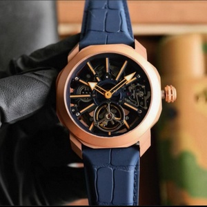 Reloj de Buceo BL Style <span class=keywords><strong>Octo</strong></span> Roma de 44 mm con Tourbillon Esqueleto, Alarma, Caja Octogonal de Titanio y Correa de Piel de Caimán de 20 mm - Product Image 3