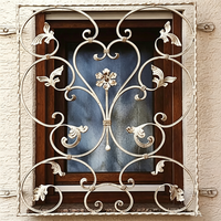 Reja de Hierro Forjado para Ventana, Barandilla de Seguridad, Barras Decorativas para Ventana, Diseño Personalizado para Exterior de Villa