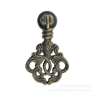 <b>Antique</b> Style Zinc Alloy Drawer Handle B24 Novelty Shape Chinese Design Single Hole Cabinet Pull Durable - Product Image 5