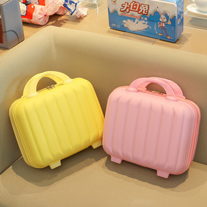 Portable Mini Hard Shell Travel <strong>Makeup</strong> Case Cute Fashion Waterproof PP Colorful 12inch Handbag Storage Zipper Cosmetic <strong>Box</strong> - Product Image 1