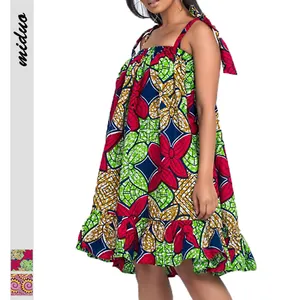 Tutu Kleider Plus Size Sexy Kleid Schulter gurt Kurz Länge Club Pop National African Style Digitaldruck Frauen Erwachsene