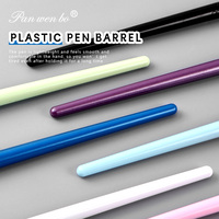 Ensemble de 10 pinceaux à poils en nylon avec manche en plastique multicolores Panwenbo pour la peinture acrylique, aquarelle, huile, artiste