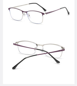 ヴィンテージレトロメタルスクエアフレームアンチブルーライトビジネス老眼鏡男性女性老人用 - Product Image 6