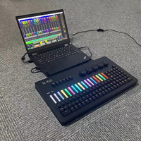 Profesional 512 Dmx Console M Controlador de software de La A-2 Mini T0 Plus Command Wing Console con luz luminosa RGB