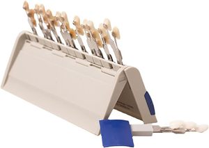 Modèle de <span class=keywords><strong>dent</strong></span> 29 couleurs pour matériel dentaire Source d'alimentation manuelle Produits de blanchiment des dents Dispositif de beauté Plaque colorimétrique - Product Image 6
