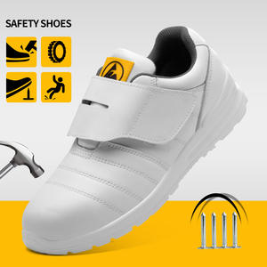 Zapatos de Seguridad JIANKUN Blancos con Suela de Goma, Puntera de Acero Anti-Impactos, Plantilla de Malla Compuesta, Tipo Zapatillas o Chanclas - Product Image 4