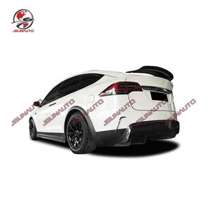 Pour <span class=keywords><strong>Tesla</strong></span> <span class=keywords><strong>Model</strong></span> <span class=keywords><strong>X</strong></span> <span class=keywords><strong>90</strong></span>, mise à niveau au Style RZ, pare-chocs avant en Fiber de carbone forgée, lèvre, rabats latéraux, diffuseur arrière, Kit de carrosserie - Product Image 2