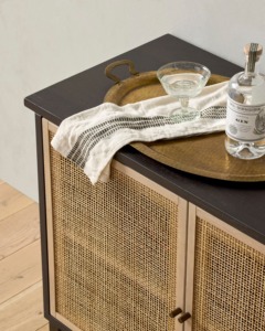 Giữa Thế Kỷ phong cách màu đen bằng gỗ mây cửa tủ phòng khách lưu trữ tủ cho khách sạn căn hộ - Product Image 3