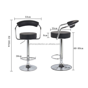 <span class=keywords><strong>Taburete</strong></span> giratorio viral SYT Wrap con reposabrazos para laboratorio de mixología, altura de asiento de 60 a 80 <span class=keywords><strong>cm</strong></span>, sillas de bar para lounge nocturno - Product Image 2