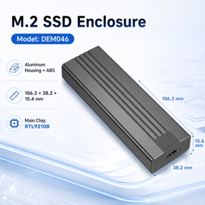 M.2 NVMe/SATA SSD 外壳，USB-C 3.2 Gen2 10Gbps，免工具安装，支持 8TB 2230/2280 SSD，适用于 Windows/Mac/Linux/Android - Product Image 4