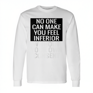 T-shirt à manches longues avec citation de motivation et de pensée positive, pour l'estime de soi, style Raglan Baseball Tee - Product Image 2