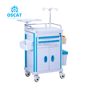 OSCAT EX-T01 수의학 장비 응급 카트 스테인레스 스틸 의료 트롤리 ABS 플라스틱 금속 재료 클리닉 - Product Image 5