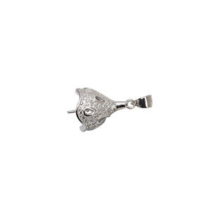 Ensemble de serre-tête et d'accessoires pour boucles d'oreilles en argent S925 avec perle de 11-12 mm et grand pendentif, accessoires de bricolage 739 - Product Image 5
