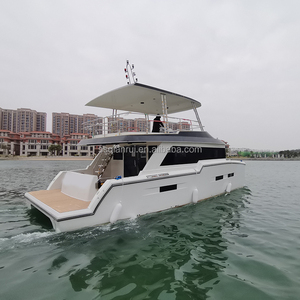 <span class=keywords><strong>Bateau</strong></span> Catamaran à Coque en Fibre de Verre à Prix Abordable avec Moteur Hors-Bord, Performances Hautes Vitesses, Cabine, Pêche, Catamaran à Moteur Rapide - Product Image 3