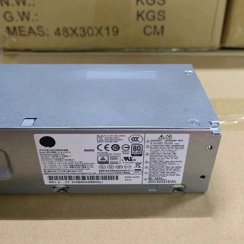 HP 310W Desktop Power Supply - Model D18-310P1A / L33619-002 - Genuine HP Replacement