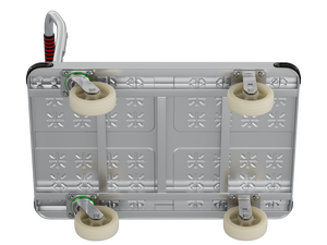 Chariot à plateforme robuste, chariot mobile industriel, chariot pliable robuste pour entrepôt, hôpital - Product Image 2