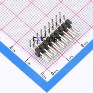 A254AD-WS09P-PC030 Pin Header Bent Lead Through Hole,P=2.54mm Connector 2x9P Square Hole Double Row 18P - Product Image 1