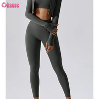 Taille haute beurre doux ventre contrôle sport Yoga pantalon 4 voies extensible course Gym collants entraînement athlétique Leggings