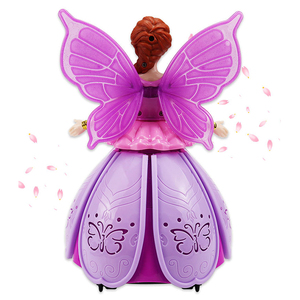 Poupée fantaisie électrique pour enfants personnalisée bon marché vente en gros musique légère rotative danse universelle jouet princesse fille - Product Image 4