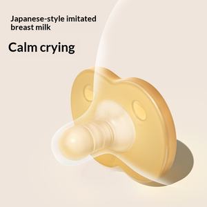 Sucette pour bébé en silicone super doux, sommeil du nouveau-né, 0-24 mois, anti-flatulences, jour et <span class=keywords><strong>nuit</strong></span>, double usage, artefact, débit moyen, standard - Product Image 2