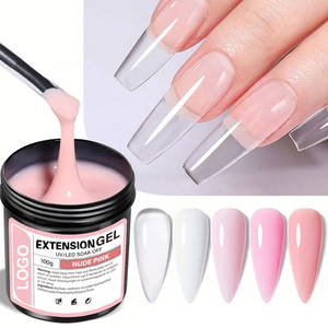 Gel UV Constructeur Sans HEMA, Sans Brûlure, Blanc, Matière Première pour Sculpture, 1kg (1000ml), Gel d'Extension d'Ongles Ultra-Résistant, Vente en Gros - Product Image 4