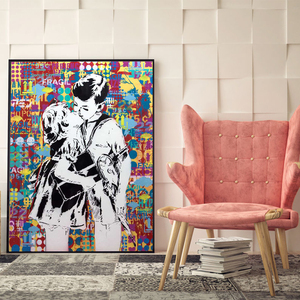 Affiches et impressions d'art de rue graffiti moderne, peinture sur <span class=keywords><strong>toile</strong></span>, images murales, vente en gros, impressions sur <span class=keywords><strong>toile</strong></span> modernes personnalisées - Product Image 6