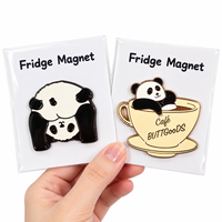 Aimants de réfrigérateur en métal personnalisés avec design gratuit du fabricant, souvenirs mignons d'anime, badges magnétiques 3D créatifs pour promotion