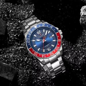 Drioshipping Luxury Stainless Steel Watch Men Fashion Quartz Wristwatches Montre En Acier Inoxydable Waterproof <b>Silver</b> <b>Clock</b> - Product Image 4